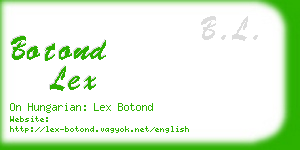 botond lex business card